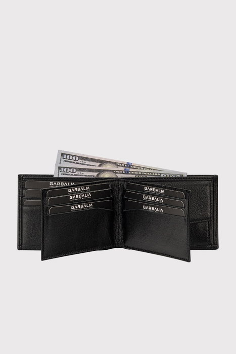 Zoozie Bags Cartera para Hombre de Piel Auténtica con Bloqueo RFID - Negro